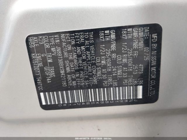 2025 NISSAN ROGUE JN8BT3BBXSW421180 Photo 8