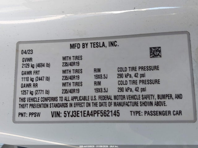 2023 TESLA MODEL 3 5YJ3E1EA4PF562145 Photo 8