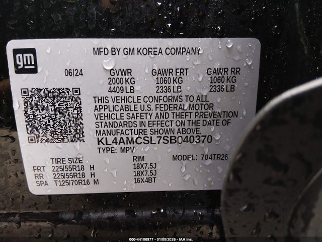 Продажа на аукционе авто 2025 Buick Encore Gx Preferred Awd, vin: KL4AMCSL7SB040370, номер лота: 44100977