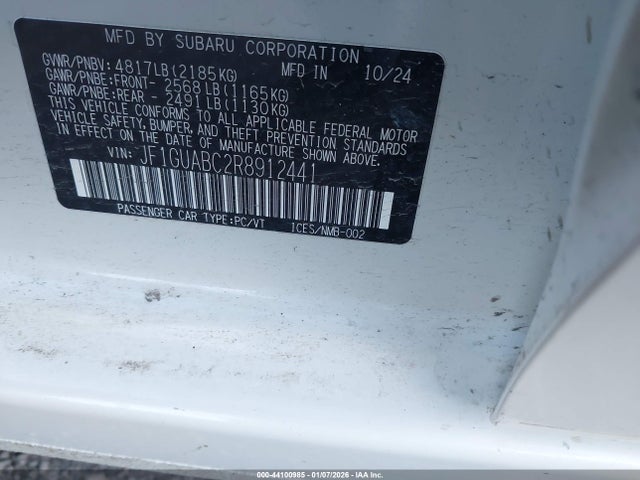 Subaru Impreza Base 5-door 2024 JF1GUABC2R8912441 Image 9