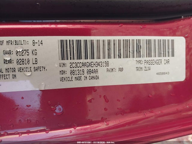 Продажа на аукционе авто 2014 Chrysler 300 Uptown Edition, vin: 2C3CCAAGXEH343198, номер лота: 44101061