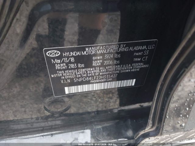 2018 HYUNDAI ELANTRA 5NPD84LF2JH335427 Photo 8