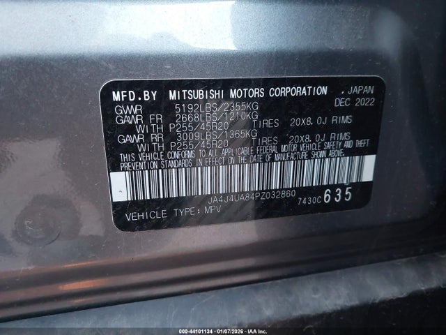 2023 MITSUBISHI OUTLANDER JA4J4UA84PZ032860 Photo 8