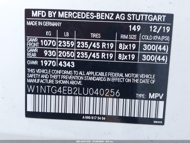 2020 MERCEDES-BENZ GLA 250 W1NTG4EB2LU040256 Photo 8