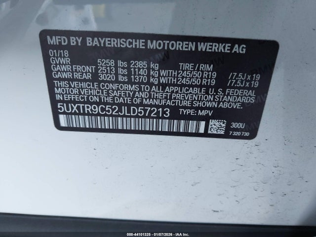 2018 BMW X3 5UXTR9C52JLD57213 Photo 8