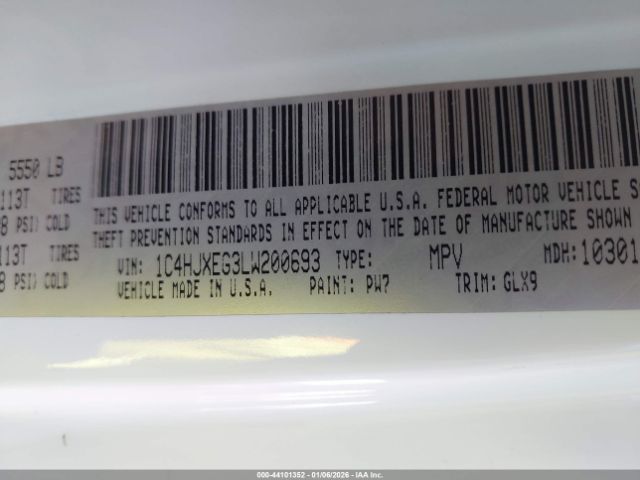 2020 JEEP WRANGLER UNLIMITED 1C4HJXEG3LW200693 Photo 8