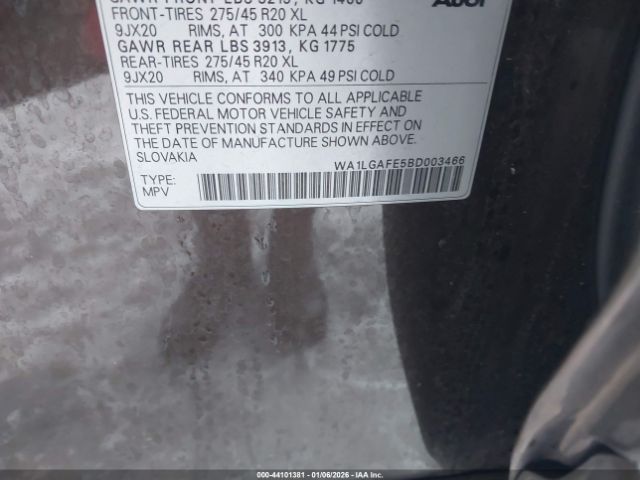 2011 AUDI Q7 WA1LGAFE5BD003466 Photo 8