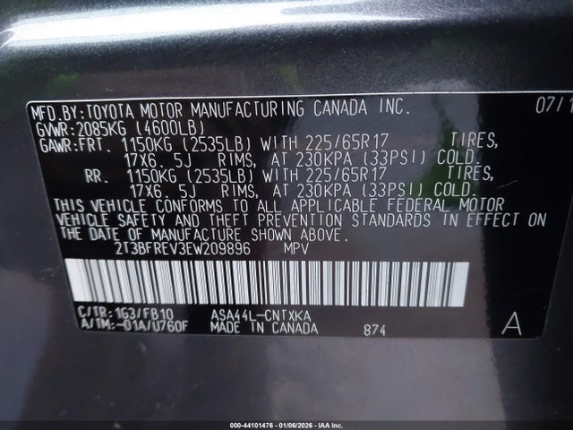 Toyota RAV4 LE 2014 2T3BFREV3EW209896 Image 9