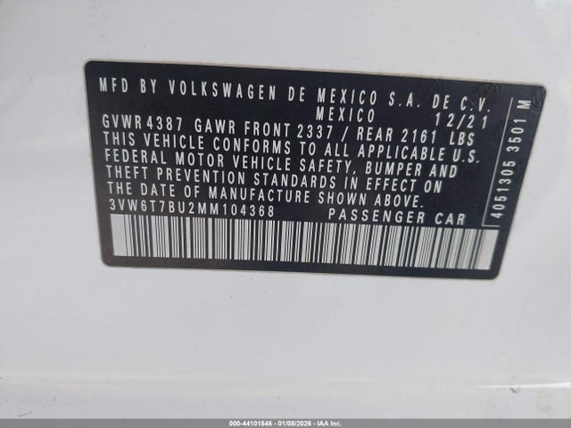 2021 VOLKSWAGEN JETTA GLI 3VW6T7BU2MM104368 Photo 8