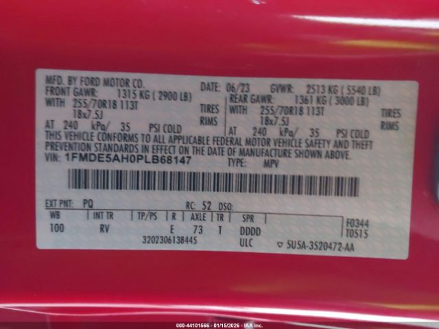 2023 FORD BRONCO 1FMDE5AH0PLB68147 Photo 8