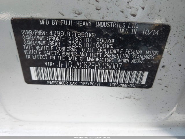 Subaru Impreza 2.0i Premium 2015 JF1GJAC62FH005007 Image 9