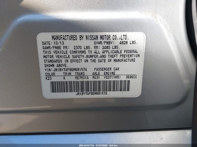 JN1BV7AP8EM681574 Infiniti Q50 Premium