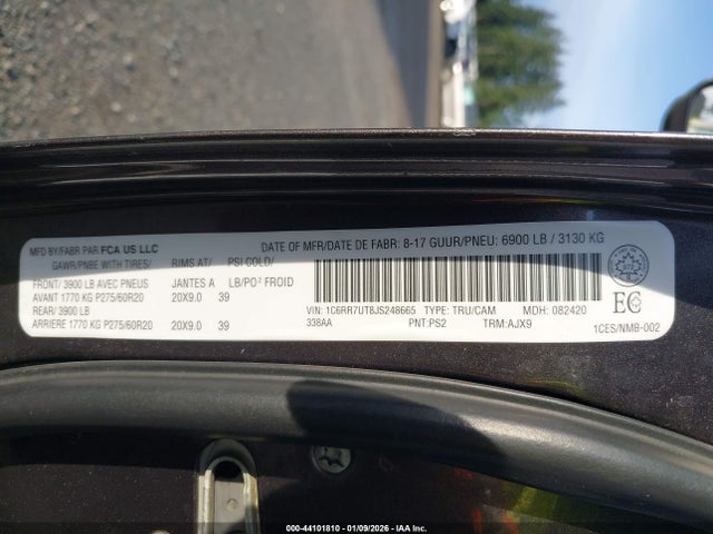 RAM 1500 Sport 2018 1C6RR7UT8JS248665 Image 9