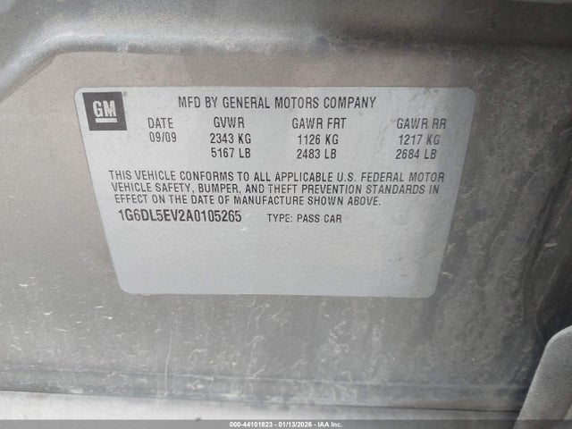 2010 CADILLAC CTS 1G6DL5EV2A0105265 Photo 8