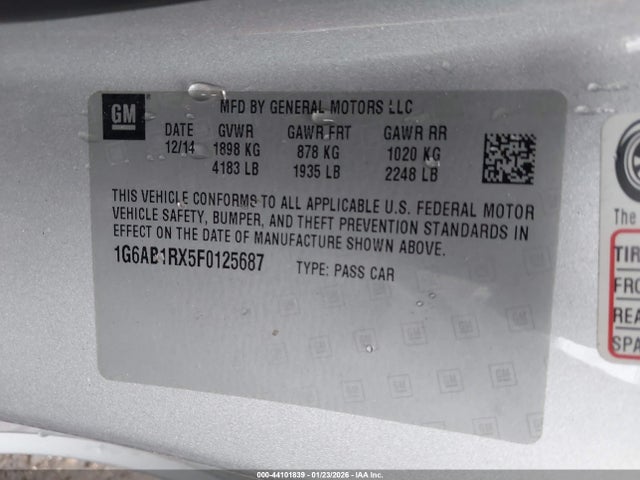 2015 CADILLAC ATS 1G6AB1RX5F0125687 Photo 8