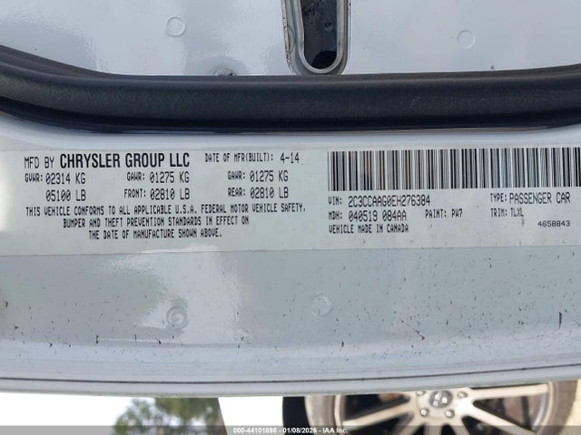 Продажа на аукционе авто 2014 Chrysler 300, vin: 2C3CCAAG0EH276384, номер лота: 44101898