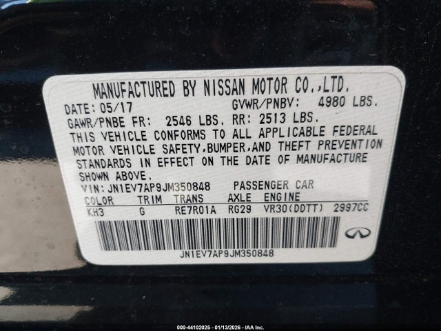 2018 INFINITI Q50 JN1EV7AP9JM350848 Photo 8