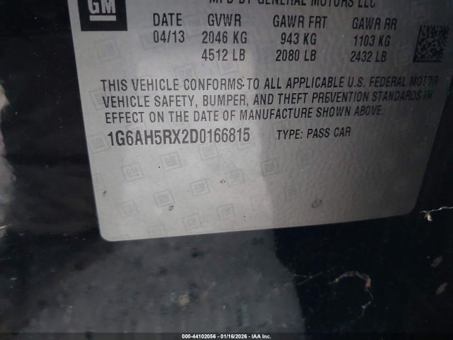 2013 CADILLAC ATS 1G6AH5RX2D0166815 Photo 8