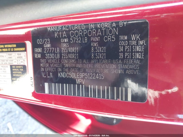 KIA Ev6 Gt 2023 KNDC5DLE9P5122415 Image 9