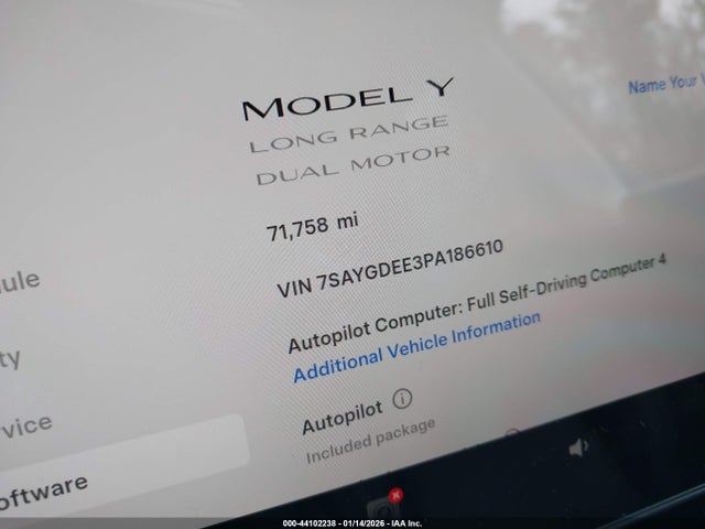 2023 TESLA MODEL Y 7SAYGDEE3PA186610 Photo 6