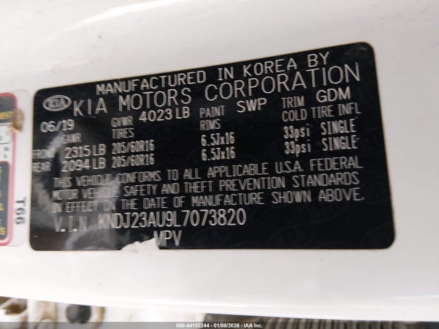 KNDJ23AU9L7073820 KIA SOUL LX