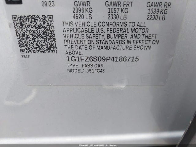 1G1FZ6S09P4186715 Chevrolet Bolt Euv Fwd Premier