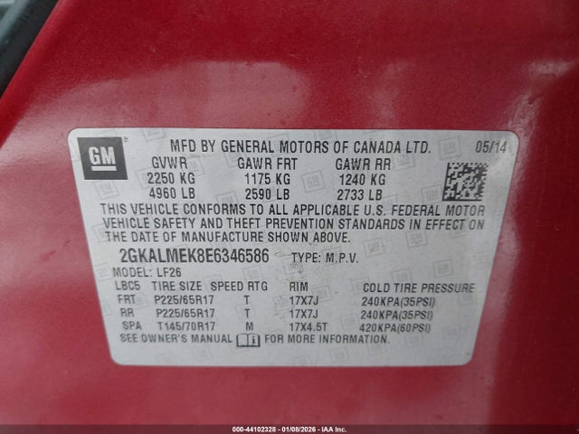 2GKALMEK8E6346586 GMC Terrain Sle-1