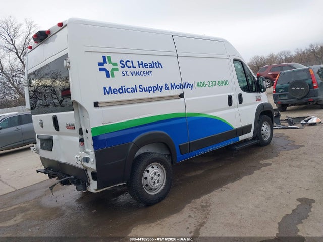 44102355 :رقم المزاد ، 3C6TRVBG9KE501240 vin ، 2019 Ram Promaster 1500 High Roof 136 Wb مزاد بيع