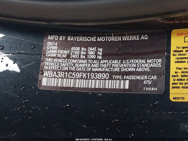 2015 BMW 435I WBA3R1C59FK193890 Photo 8