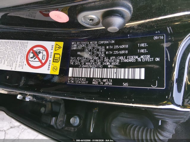 JTJBARBZ8H2097743 Lexus NX 200T