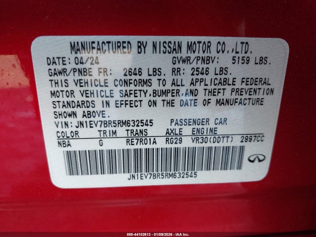 2024 INFINITI Q50 JN1EV7BR5RM632545 Photo 8