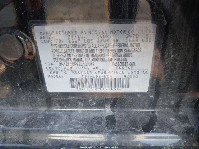 Nissan Versa Note Sv 2014 3N1CE2CP2EL436512 Image 9