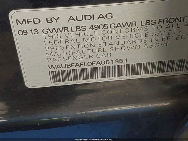 2014 AUDI A4 WAUBFAFL0EA051351 Photo 8