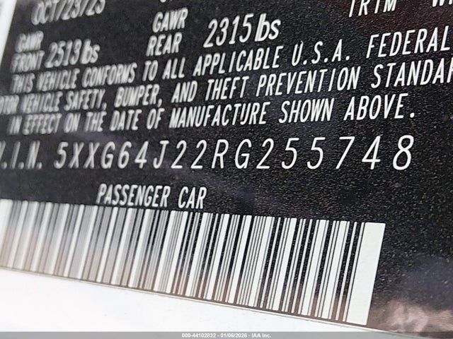 5XXG64J22RG255748 KIA K5 Gt-line