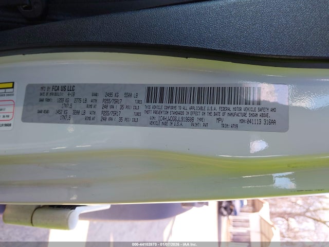 2018 JEEP WRANGLER JK UNLIMITED 1C4HJWDG6JL919608 Photo 8