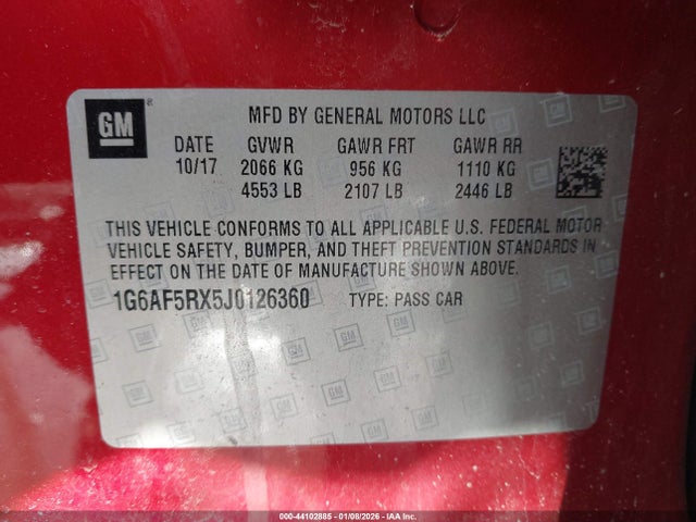 2018 CADILLAC ATS 1G6AF5RX5J0126360 Photo 8