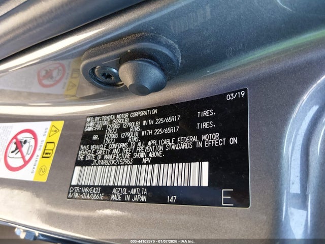 JTJYARBZ0K2152963 Lexus NX 300
