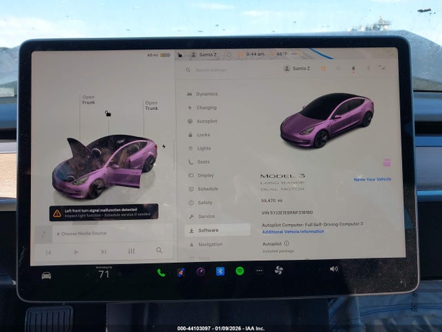 2022 TESLA MODEL 3 5YJ3E1EB6NF318180 Photo 6