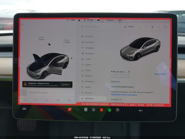 2021 TESLA MODEL 3 5YJ3E1EB9MF049560 Photo 6