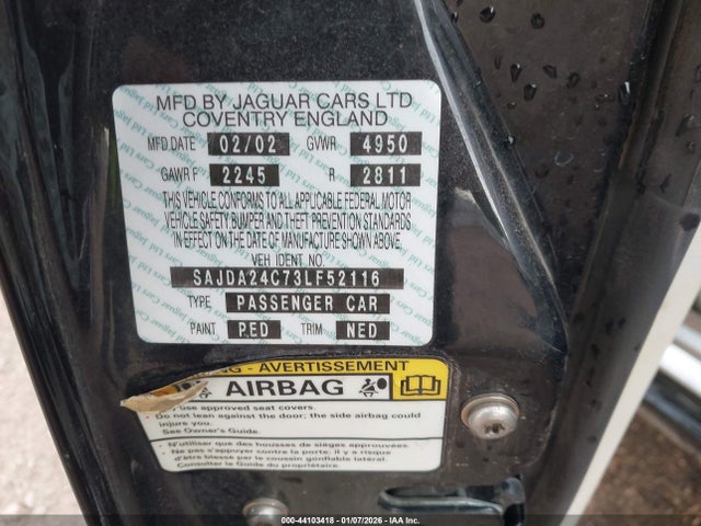 2003 JAGUAR XJ SAJDA24C73LF52116 Photo 8