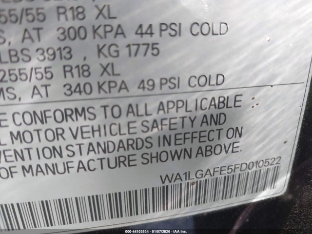 2015 AUDI Q7 WA1LGAFE5FD010522 Photo 8