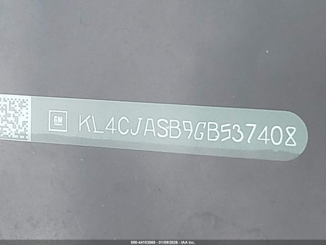 KL4CJASB9GB537408 Buick Encore
