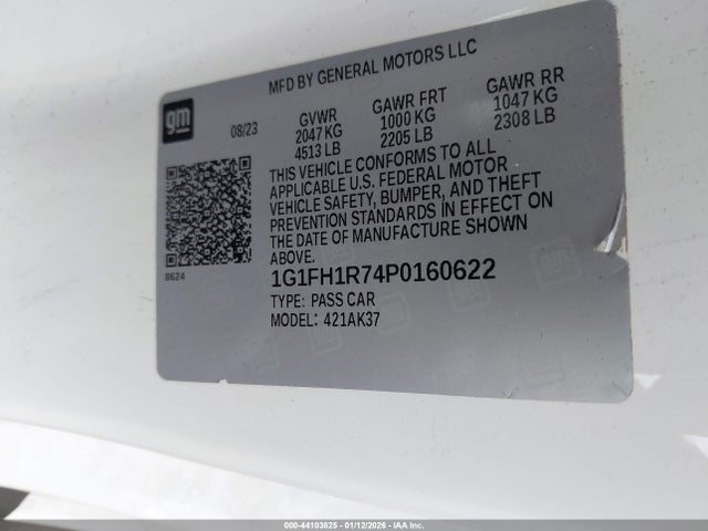 1G1FH1R74P0160622 Chevrolet Camaro Rwd 2ss