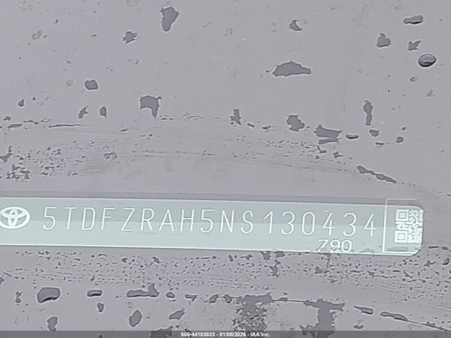 5TDFZRAH5NS130434 Toyota Highlander Platinum