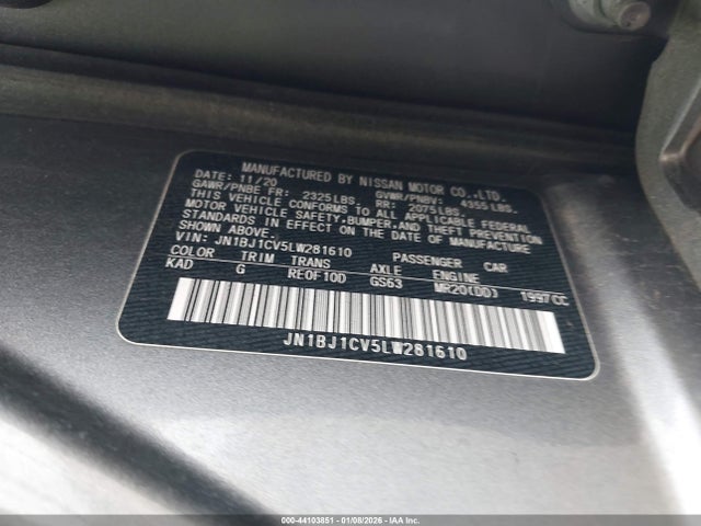 JN1BJ1CV5LW281610 Nissan Rogue Sport S Fwd Xtronic Cvt