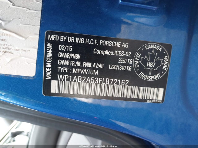 2015 PORSCHE MACAN WP1AB2A53FLB72162 Photo 8