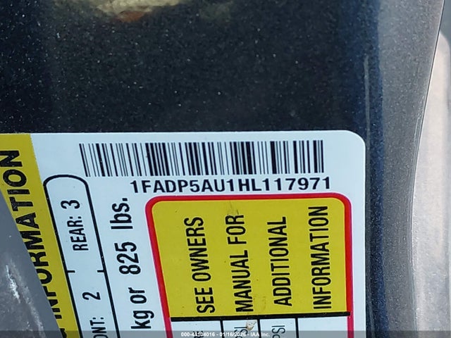 2017 FORD C-MAX HYBRID 1FADP5AU1HL117971 Photo 8