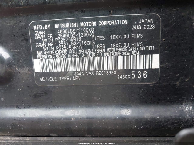 2024 MITSUBISHI ECLIPSE CROSS JA4ATVAA1RZ013990 Photo 8