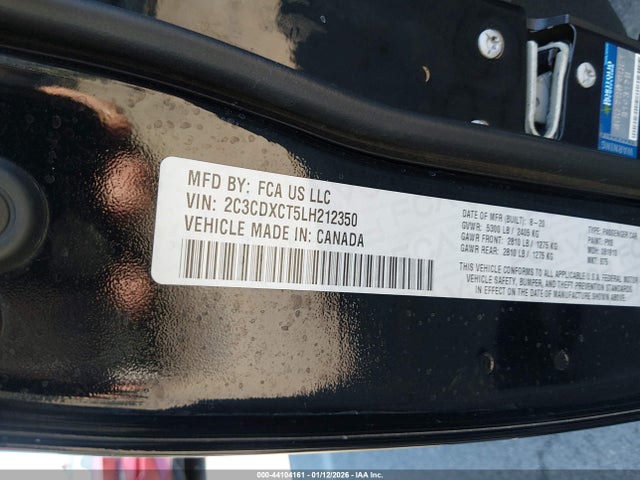 2C3CDXCT5LH212350 Dodge Charger R/t Rwd
