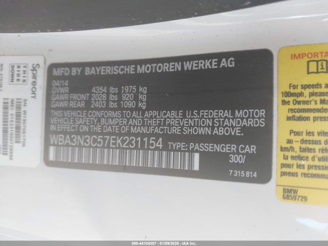WBA3N3C57EK231154 BMW 428i